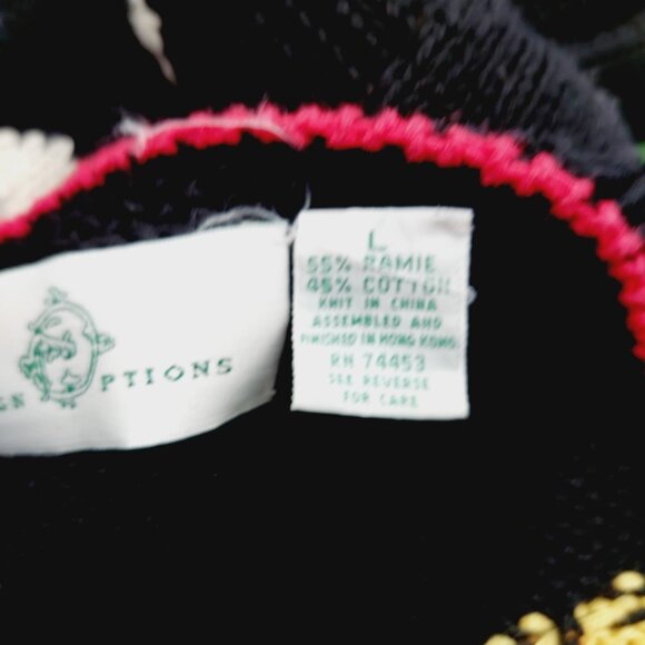 Design Options Christmas Cardigan Size Large Cherub Months Angel Sweater READ - Picture 3 of 15